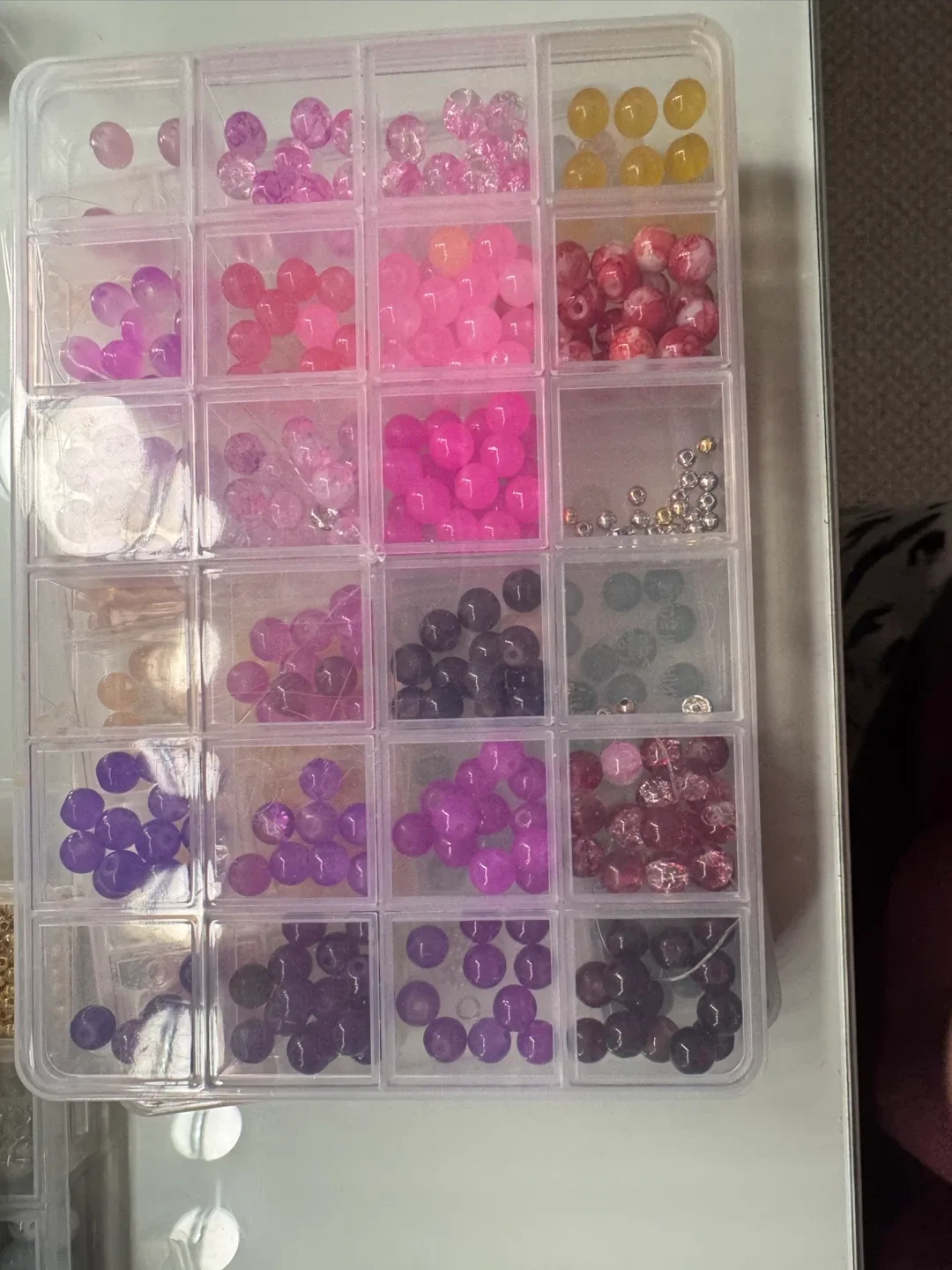 7 Beads sets  in Organizer