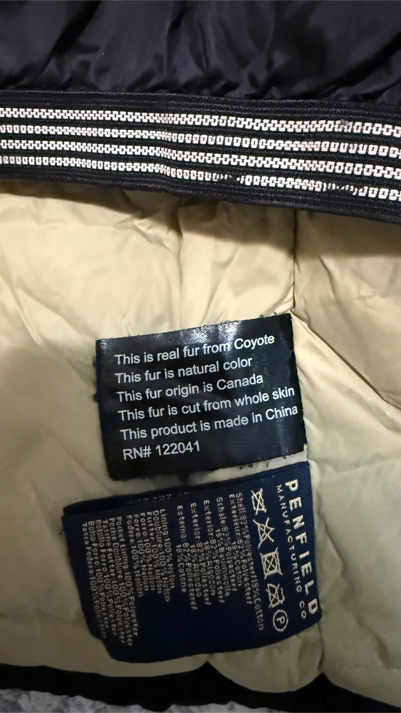 Penfield Black Down Parka - Size S image indicator(5)