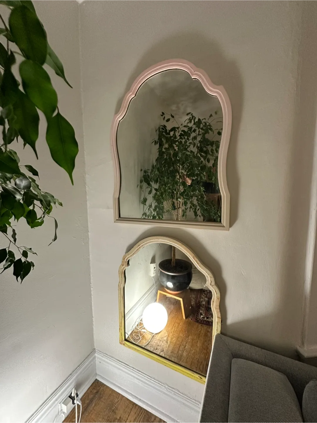 2 Vintage Wall Mirrors