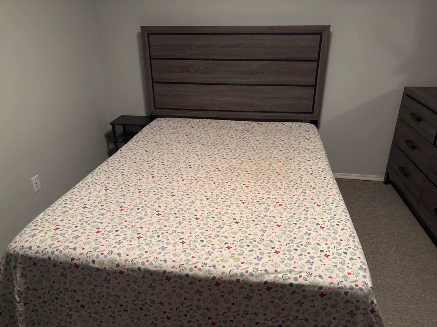 Bedroom Set - Bed Frame, Dresser, Mirror