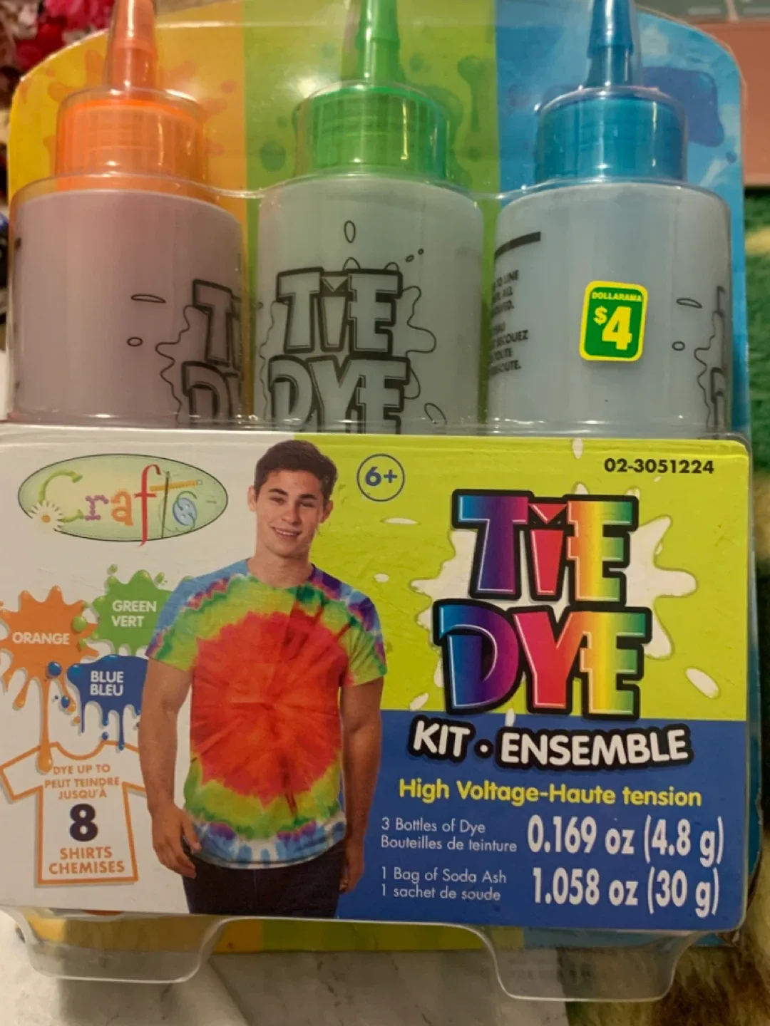 New Crafts Tie Dye Kit - High Voltage Fun!