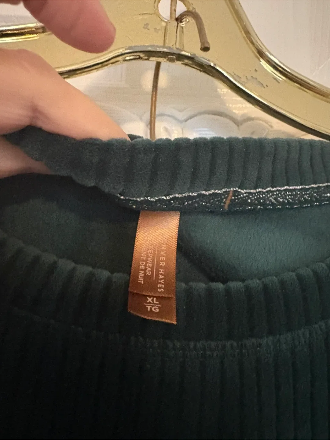 Rever Hayes Green Velvet Loungewear Set (XL) image indicator(5)