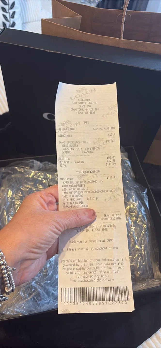 Coach CE325 Black Winter Boots - Size 7.5 image indicator(7)