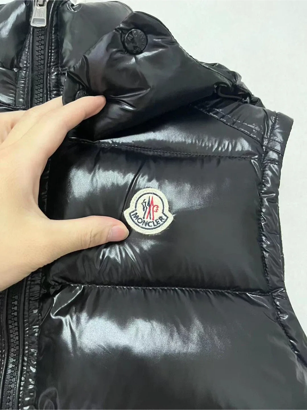 Moncler Black Down Padded Vest image indicator(7)