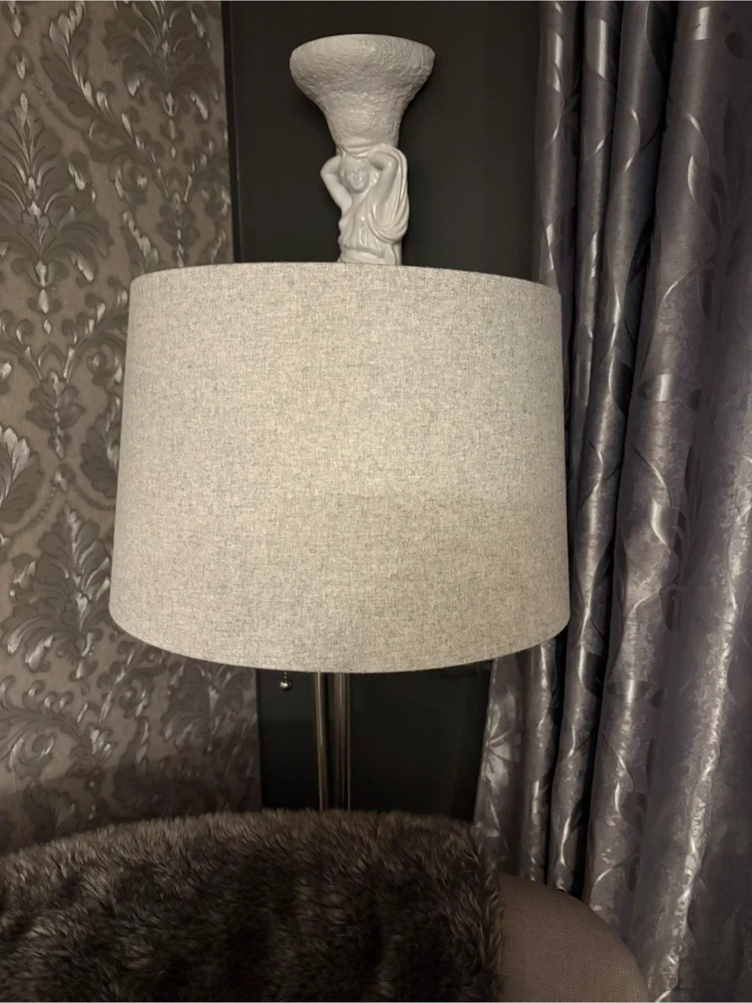 Grey Lampshade