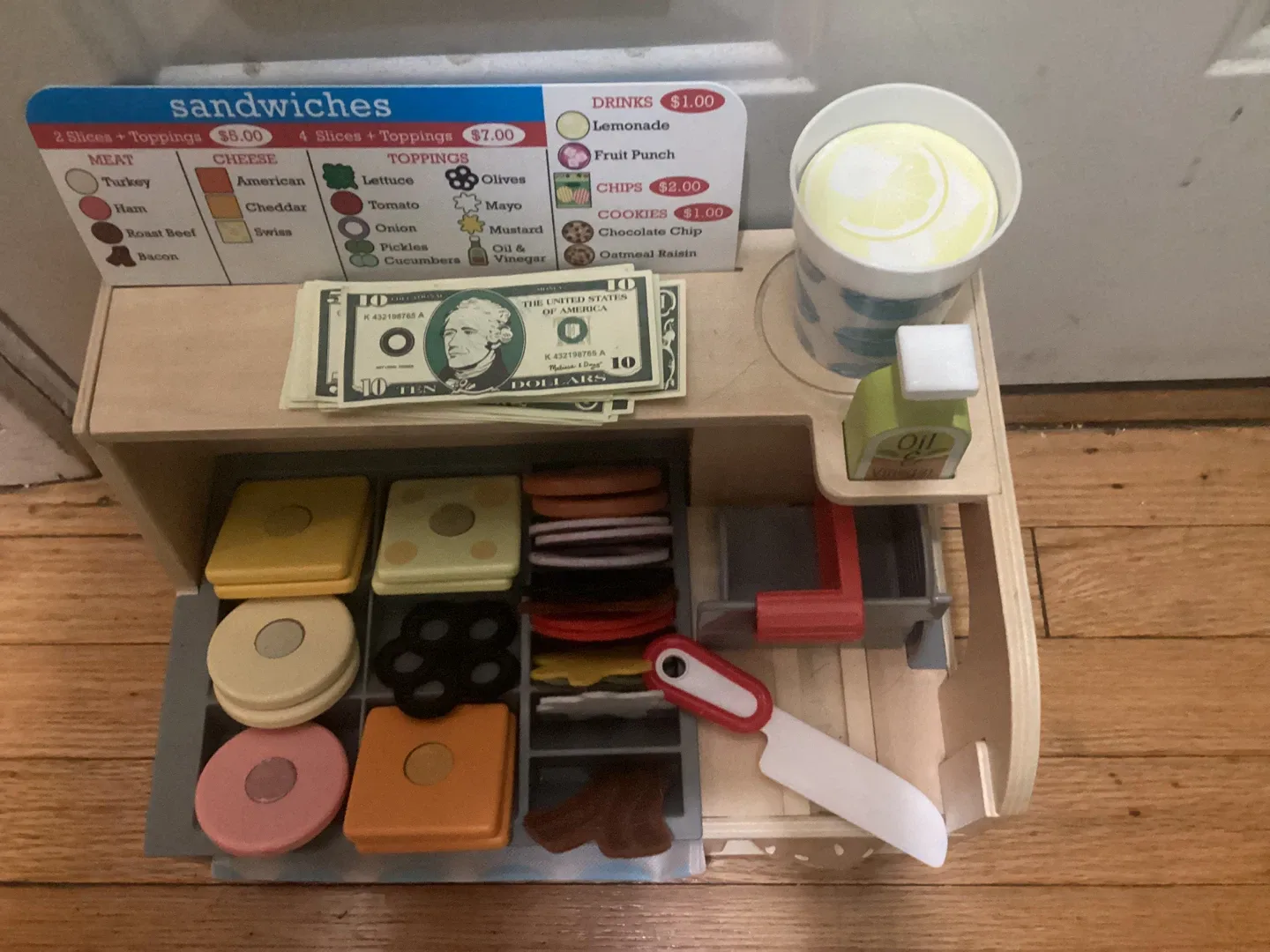 Melissa & Doug Wooden Sandwich Counter