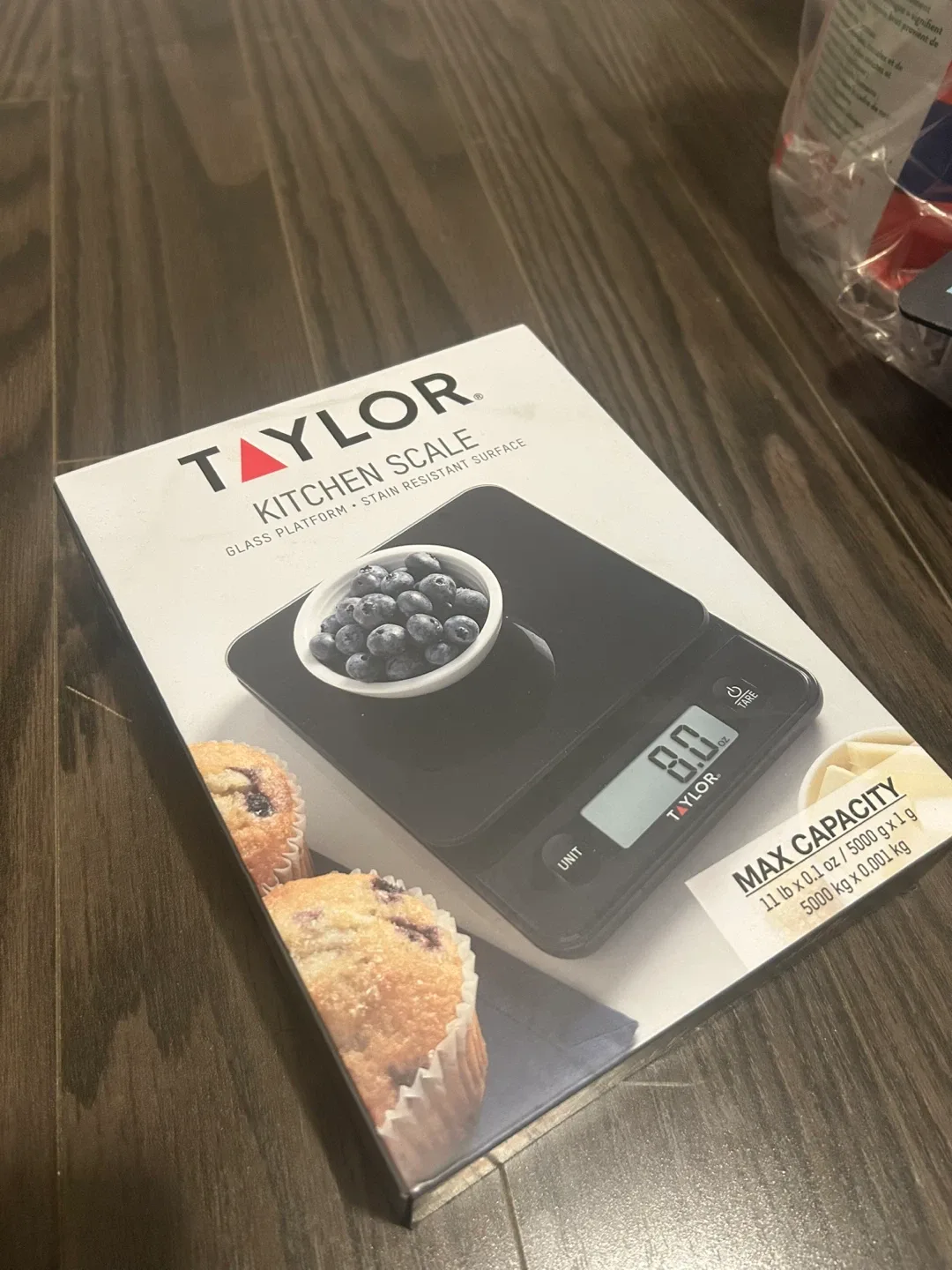 Taylor Glass Top Food Scale with Touch Control Buttons, 11 lb image indicator(7)