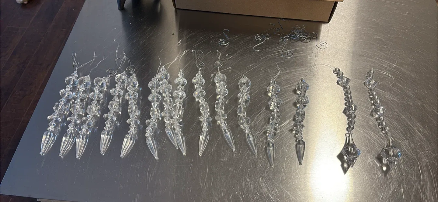 Crystal Chandelier Prisms, Set of 15 image indicator(5)