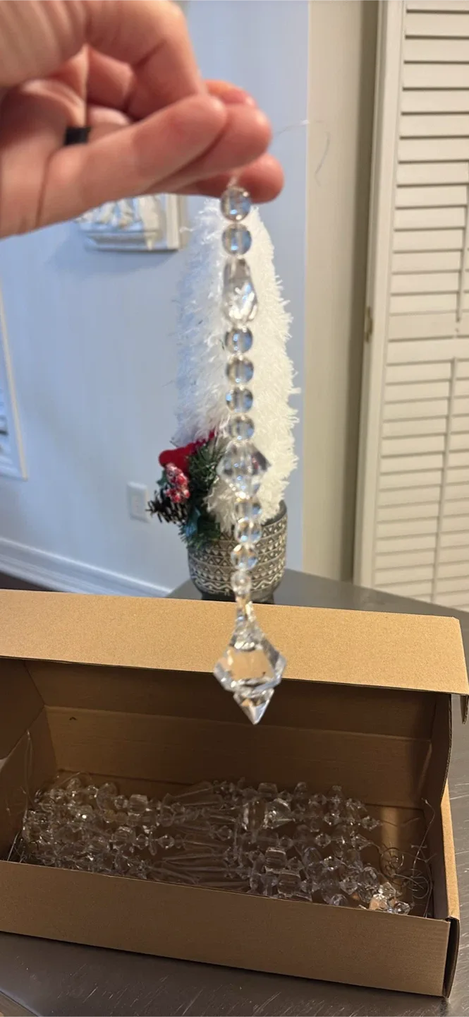 Crystal Chandelier Prisms, Set of 15