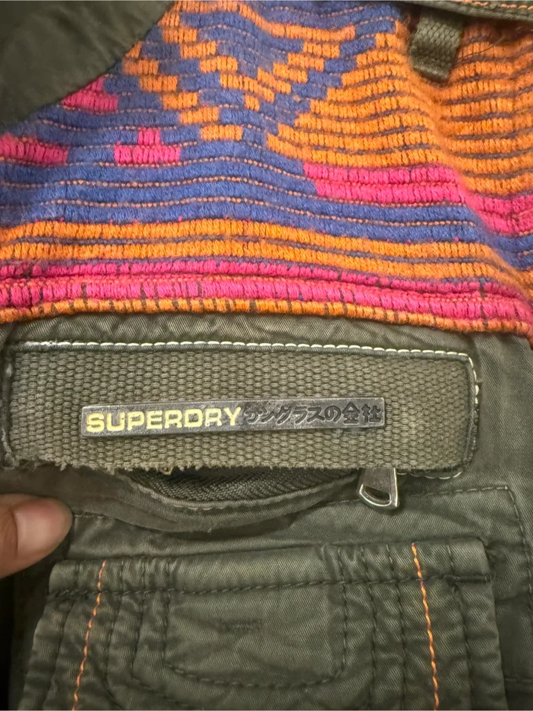 Superdry Aztek jacket with embroidered patch image indicator(2)