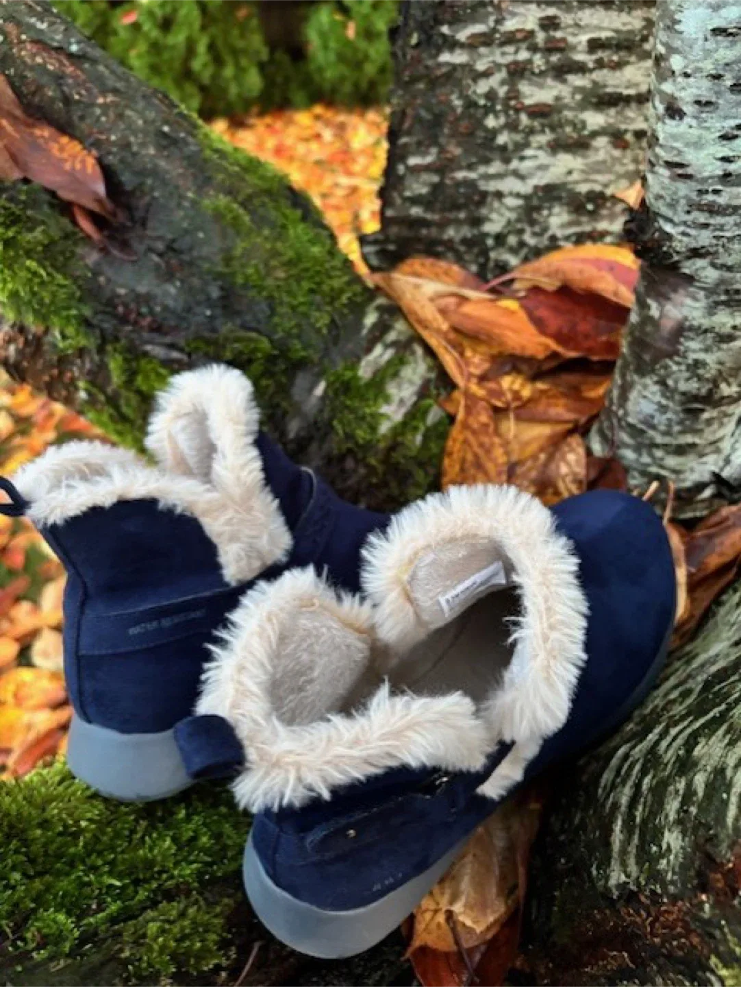 Blue Suede Ankle Boots - Memory Foam & Water-Resistant 💙❄️ image indicator(5)