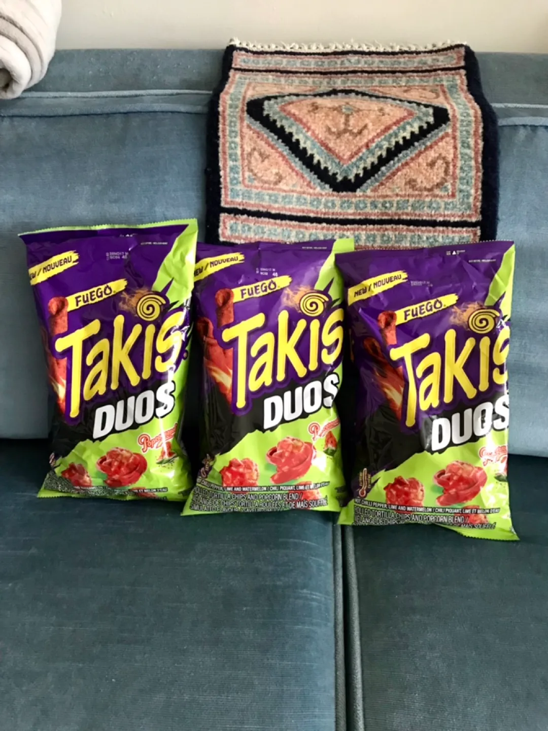 Chips/Snacks x 3 Bags:✨NEW Takis DUO (Chili+Watermelon)