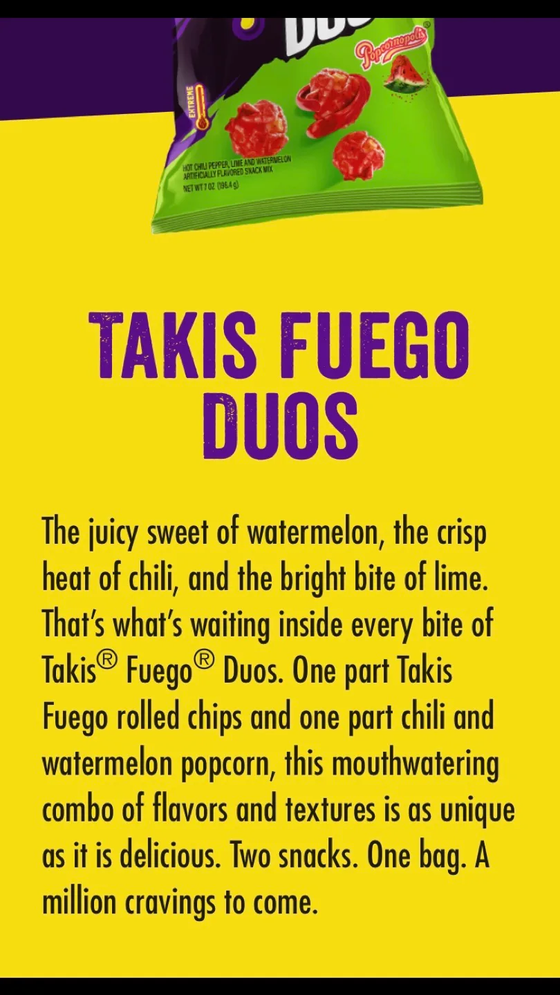 Chips/Snacks x 2 Bags:✨NEW Takis DUO (Chili+Watermelon) image indicator(3)