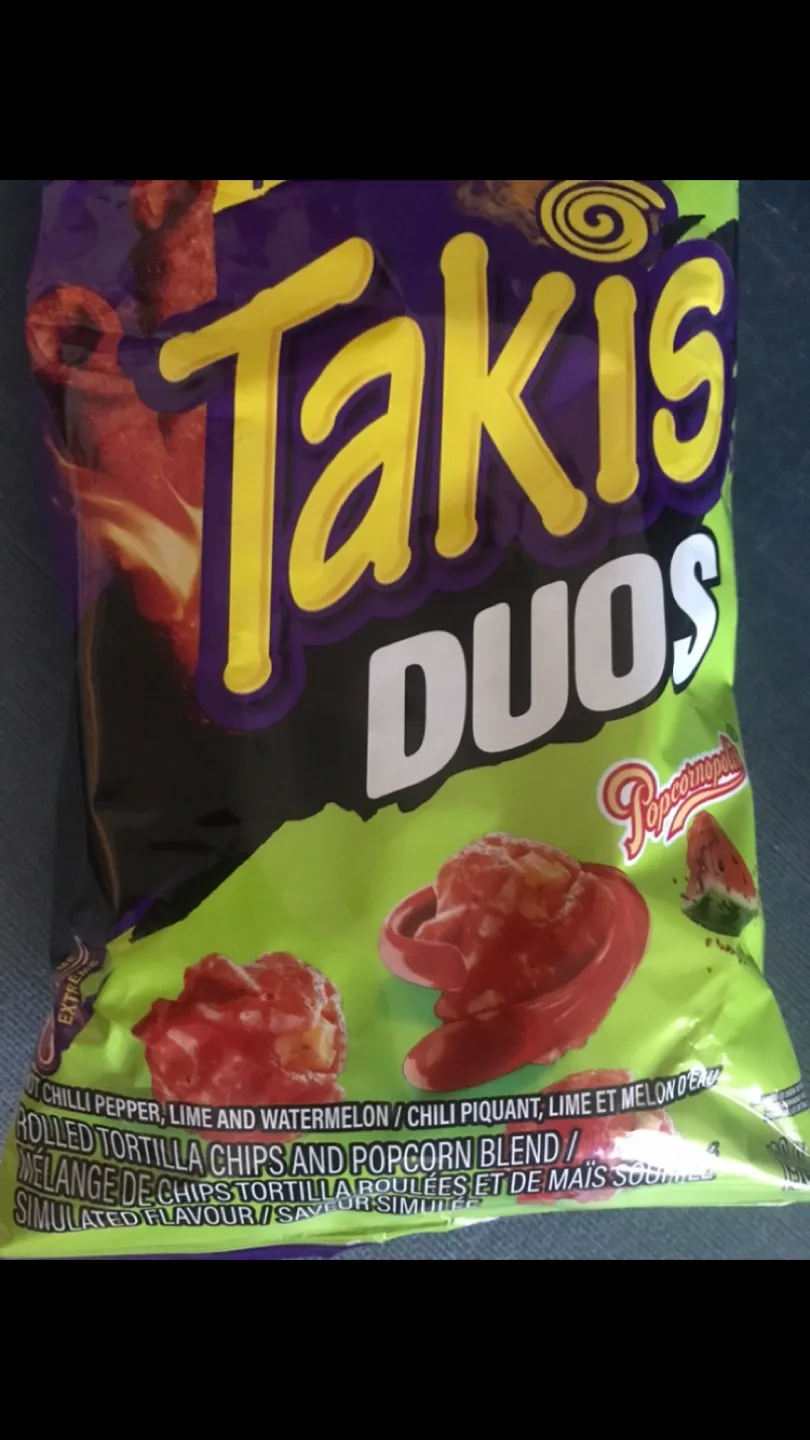 Chips/Snacks x 2 Bags:✨NEW Takis DUO (Chili+Watermelon) image indicator(4)