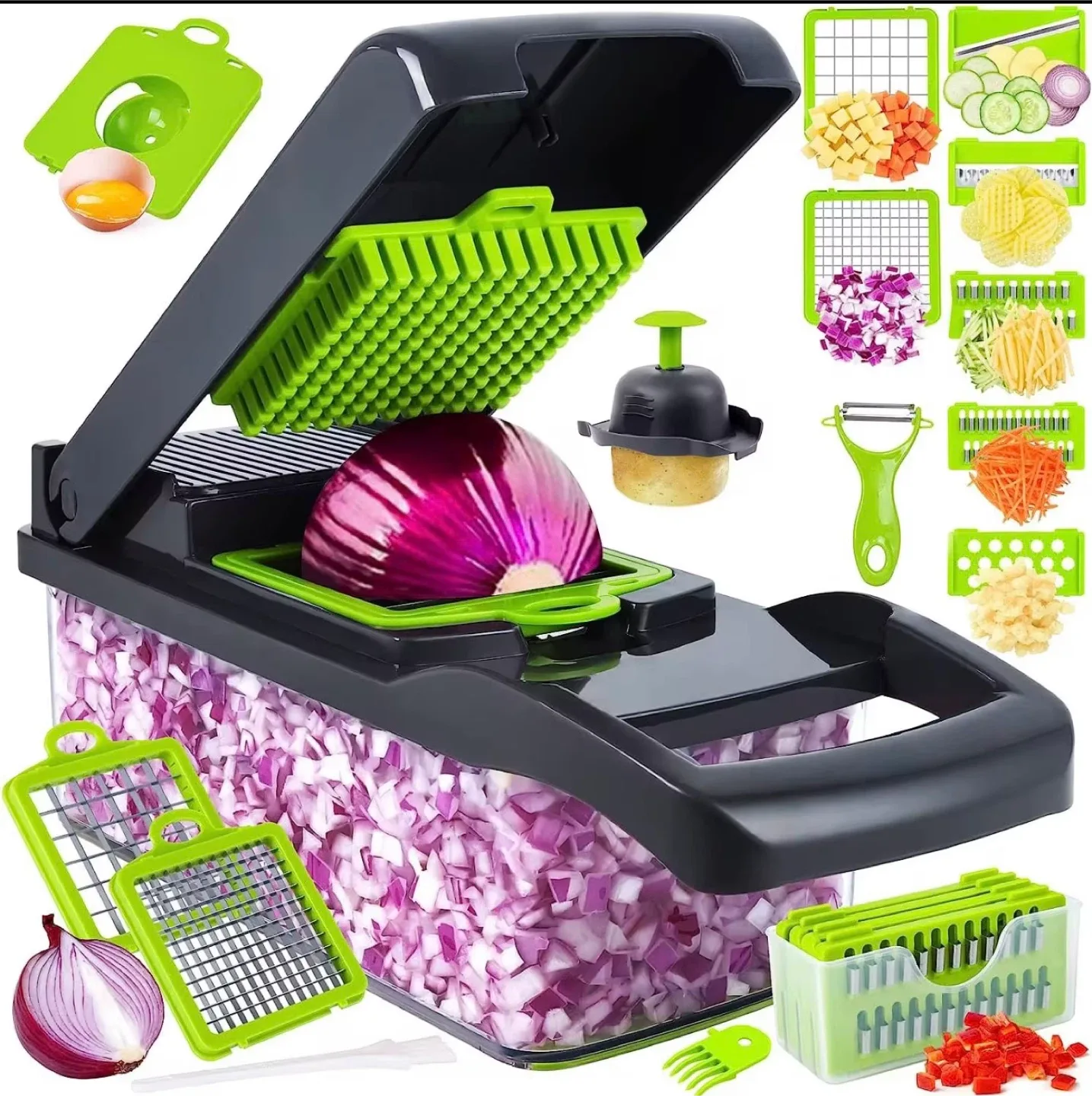 Kitchen Ideas 16pcs Veggie Slicer - New! image indicator(4)