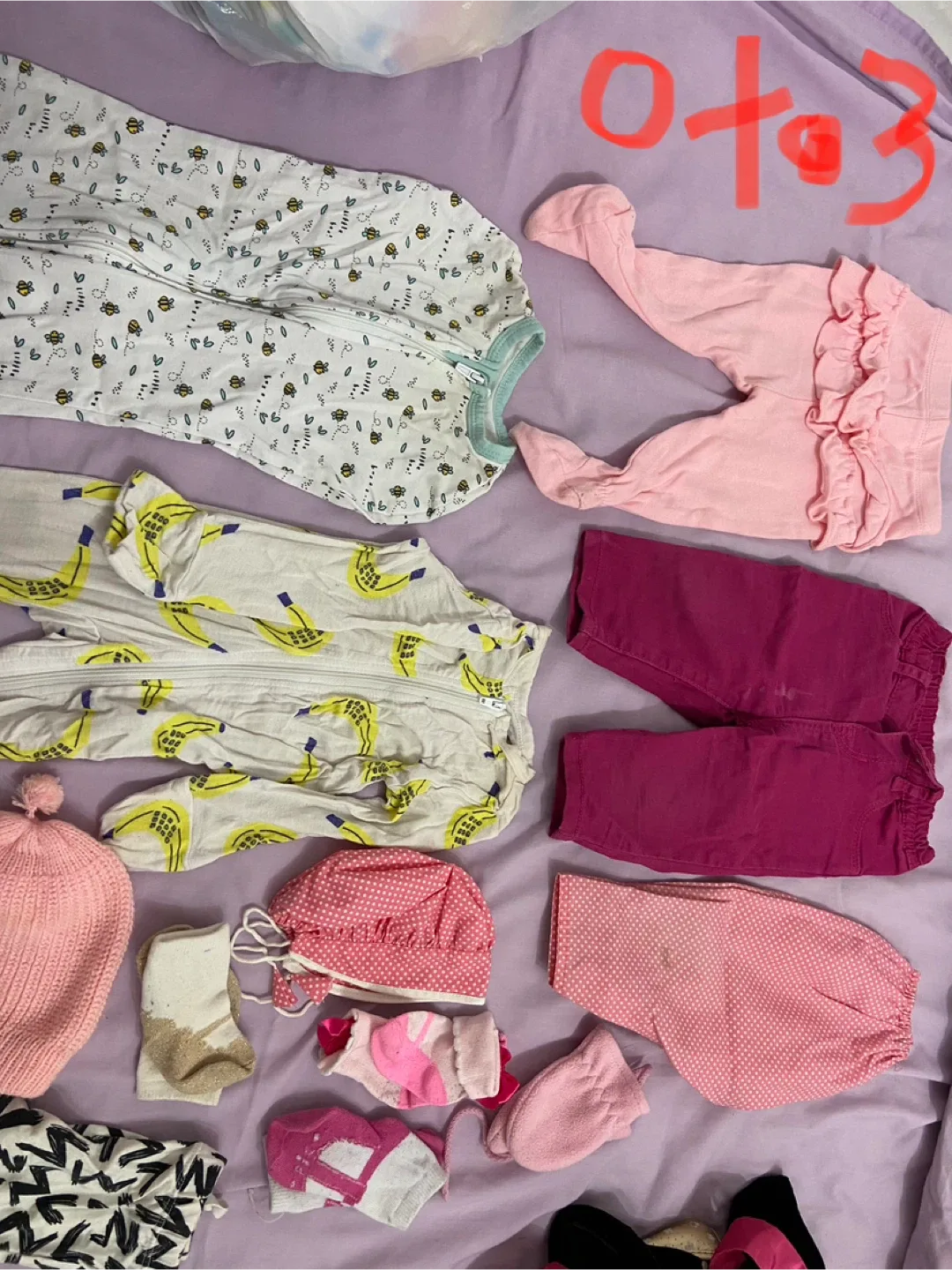 Mixed Baby Girl Clothing Bundle (0-3 Months)