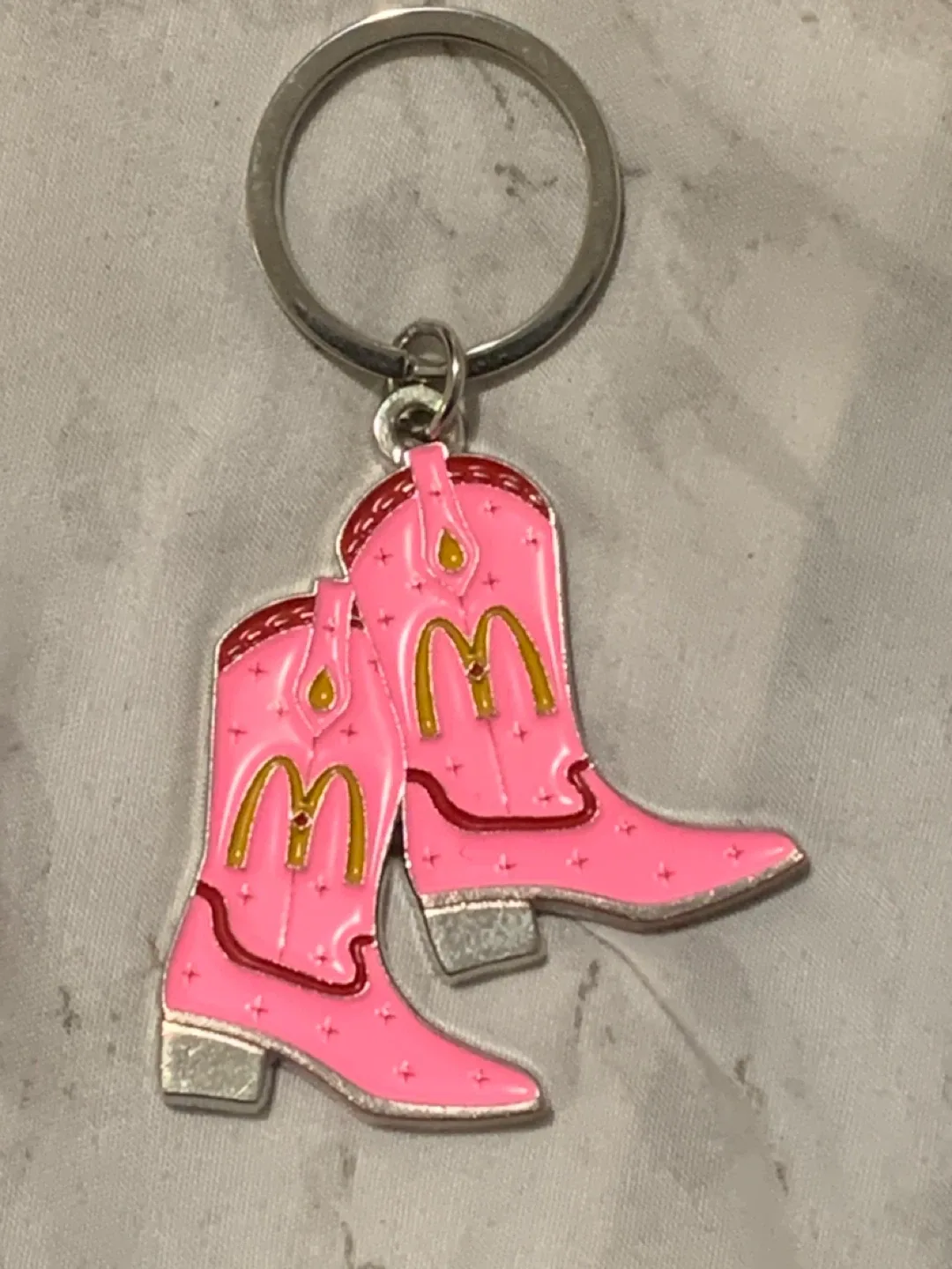 McDonald's Pink Cowboy Boots Keychain
