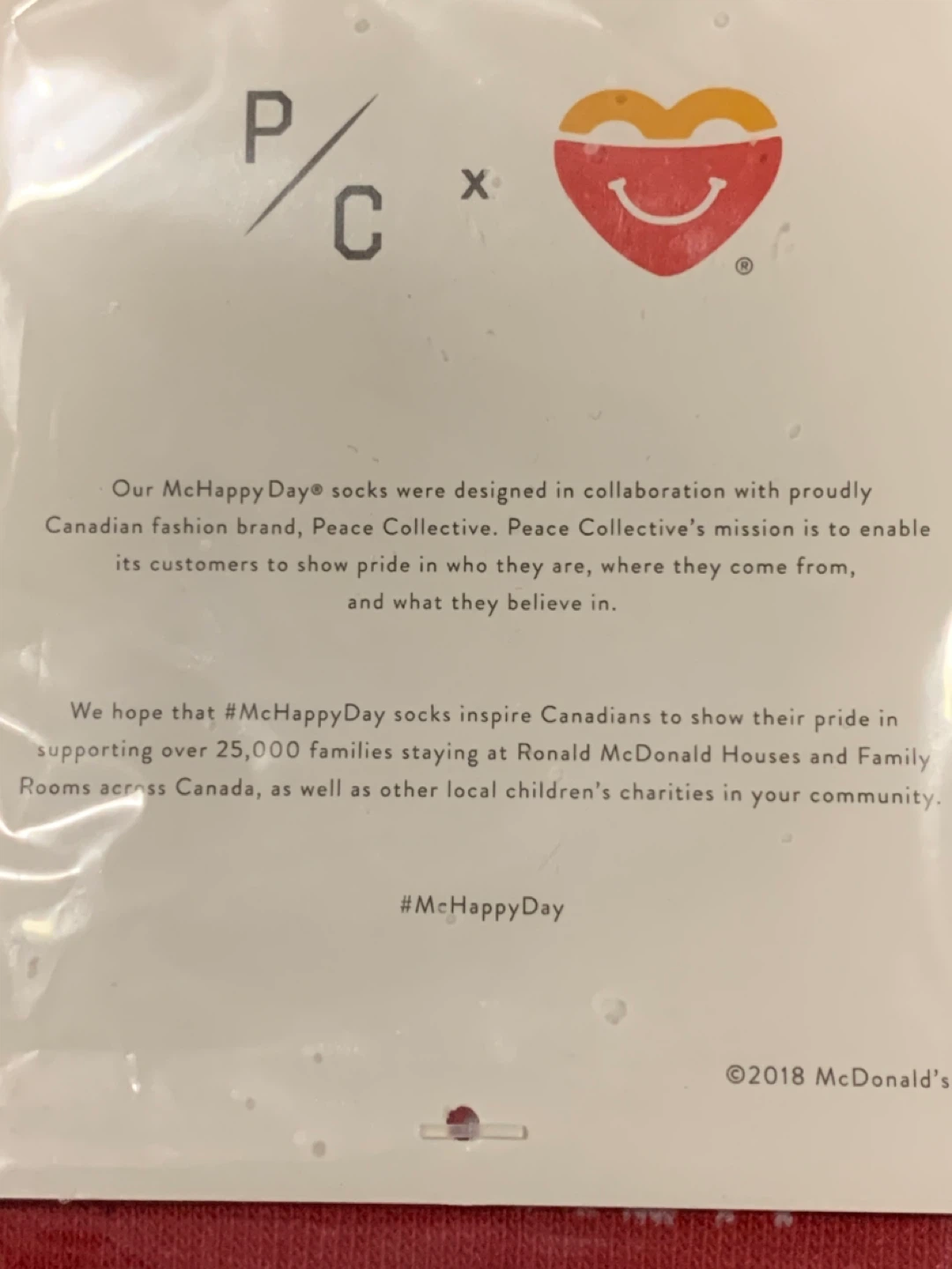 McHappy Day Socks - Peace Collective Collaboration - photo 3