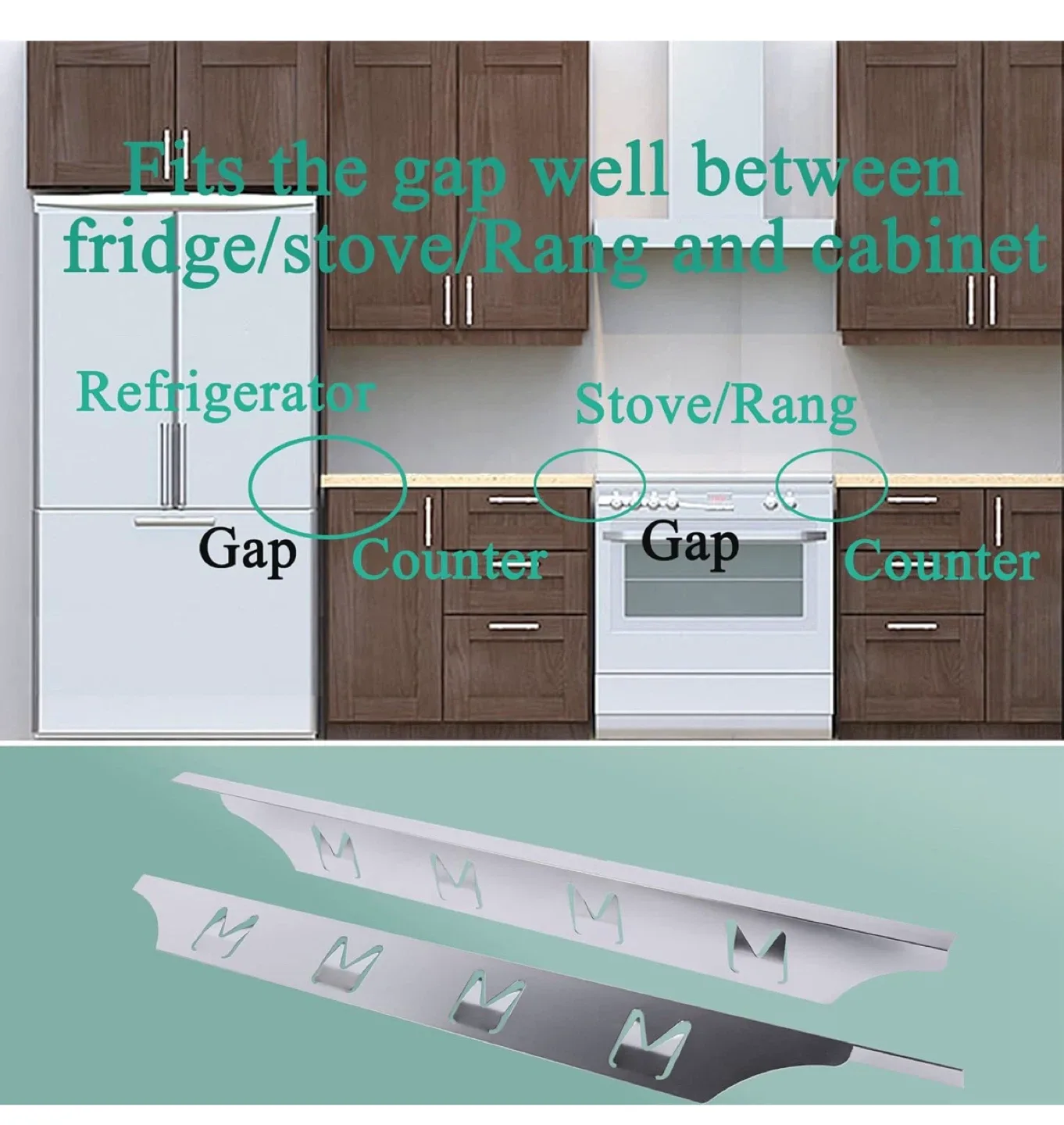 New Stove Gap Cover, Adjustable Length image indicator(4)