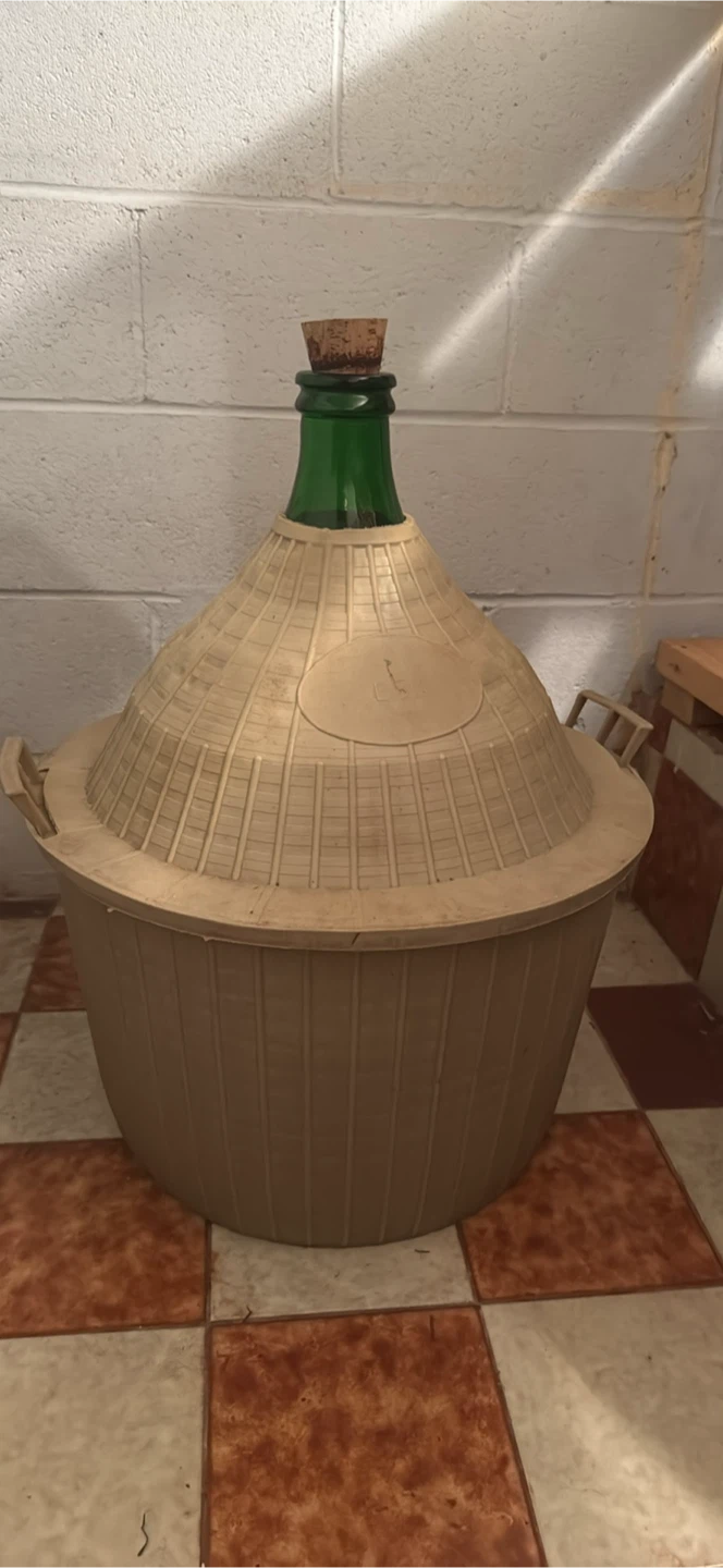 Large Demijohn Carboy Bottle with Basket