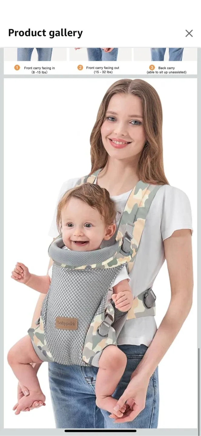 baby park Baby Carrier - Camo image indicator(4)