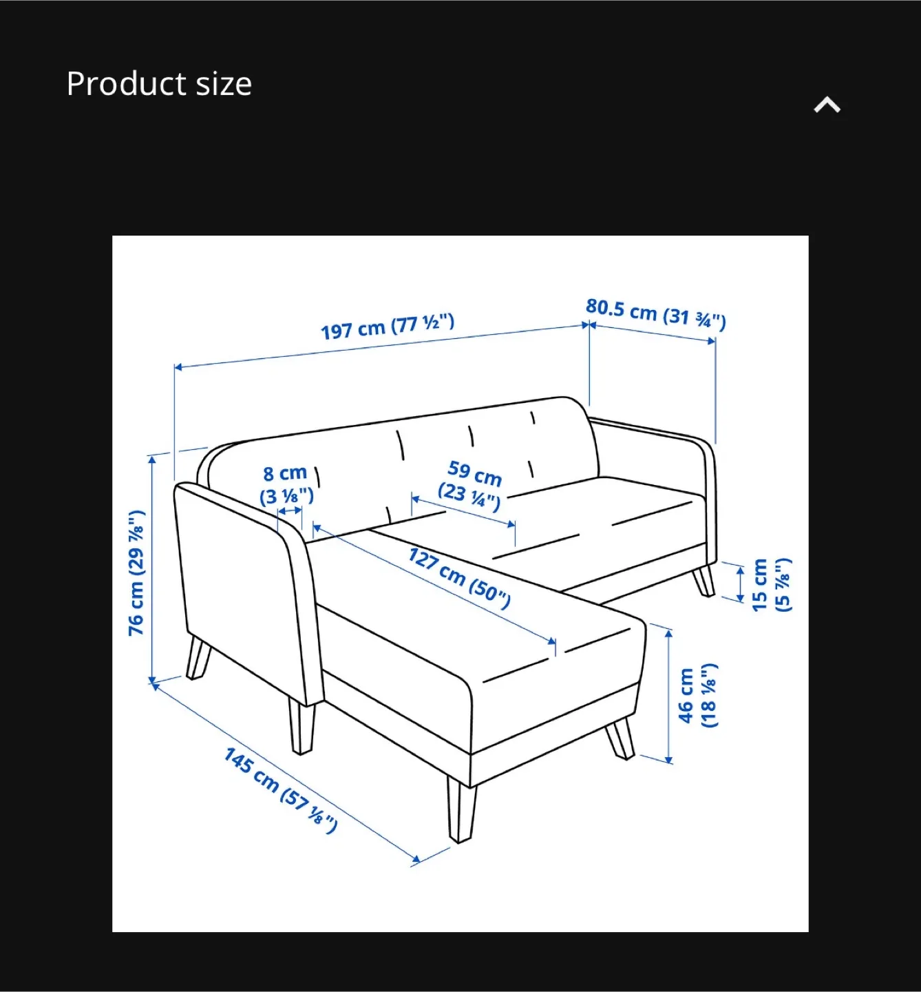 IKEA Kivik Sectional Sofa with Chaise - Beige image indicator(3)