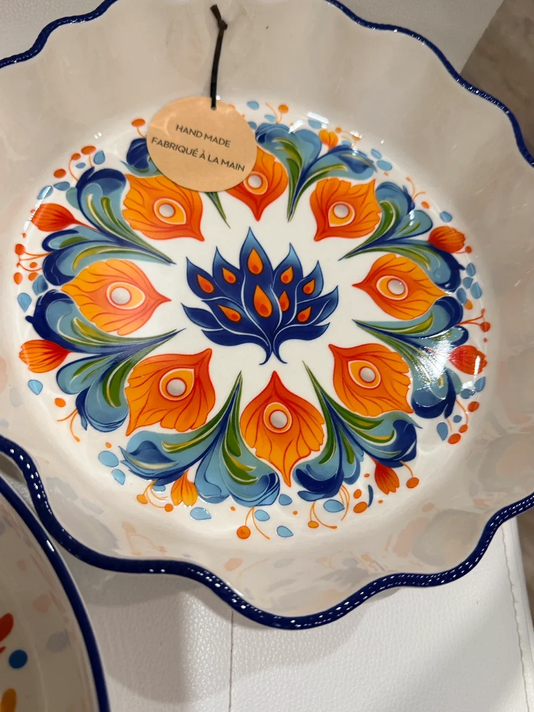 Holiday Gift-Handmade Decorative Stoneware Bowls - Set of 2 image indicator(4)