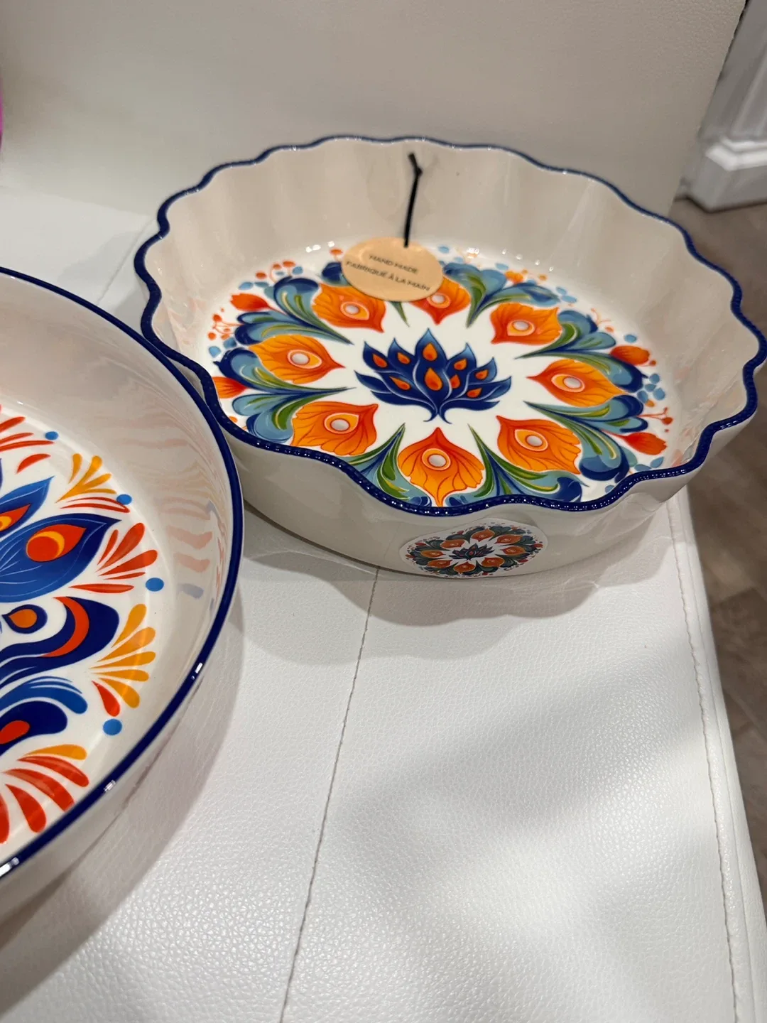 Holiday Gift-Handmade Decorative Stoneware Bowls - Set of 2 image indicator(6)