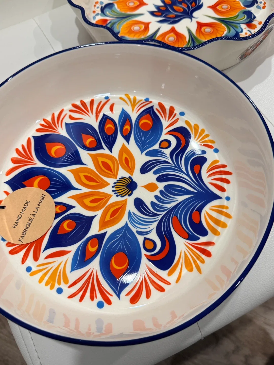 Holiday Gift-Handmade Decorative Stoneware Bowls - Set of 2 image indicator(5)