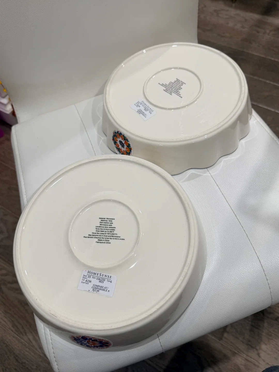 Holiday Gift-Handmade Decorative Stoneware Bowls - Set of 2 image indicator(7)