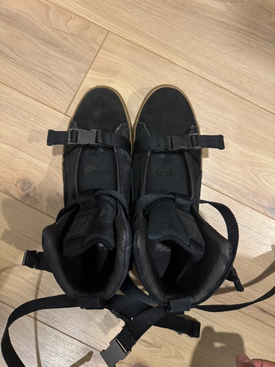 Puma Black High-Top Sneakers