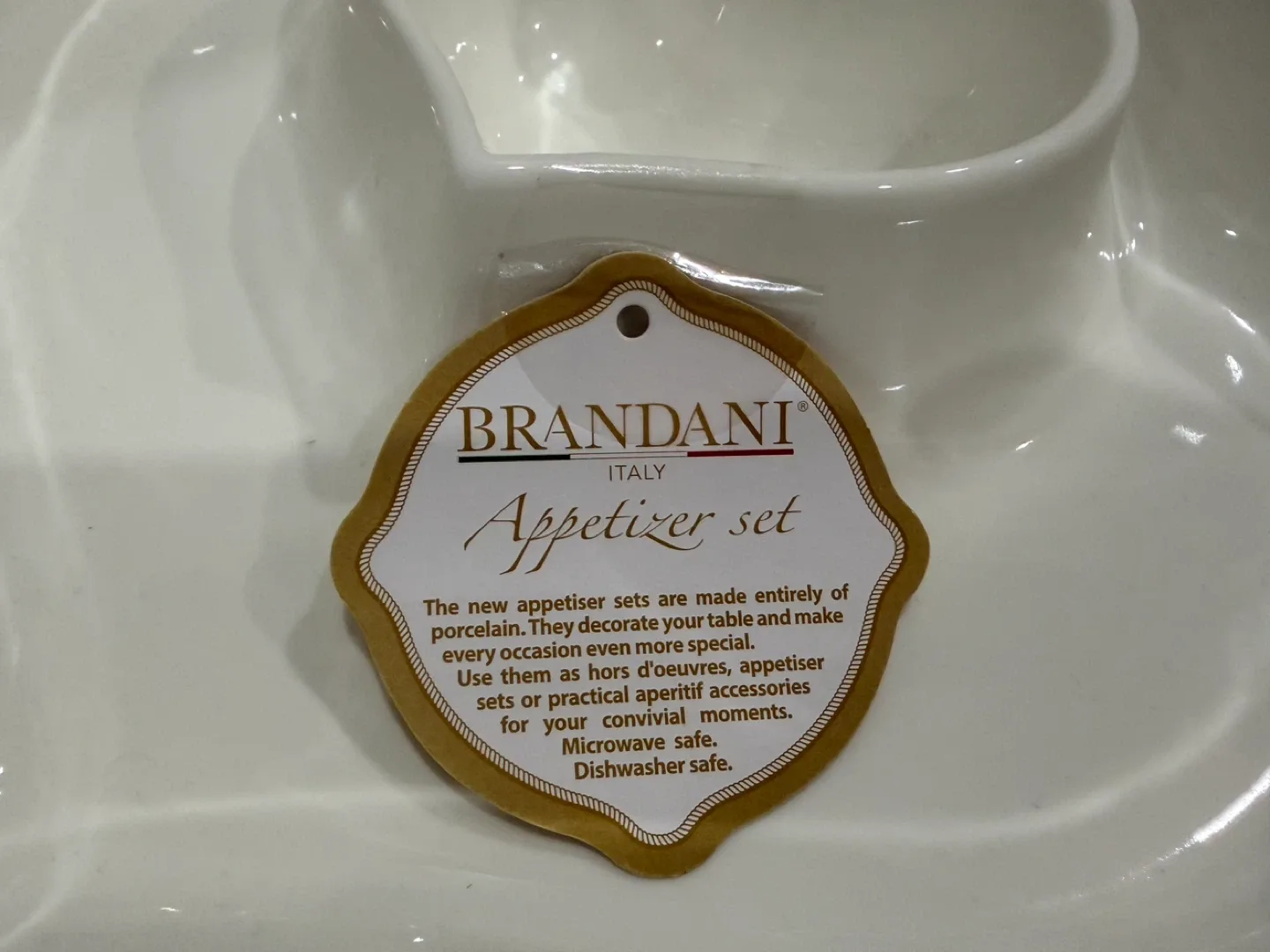 Holiday Gift- Heart shaped Brandani Italy Appetizer Set image indicator(4)