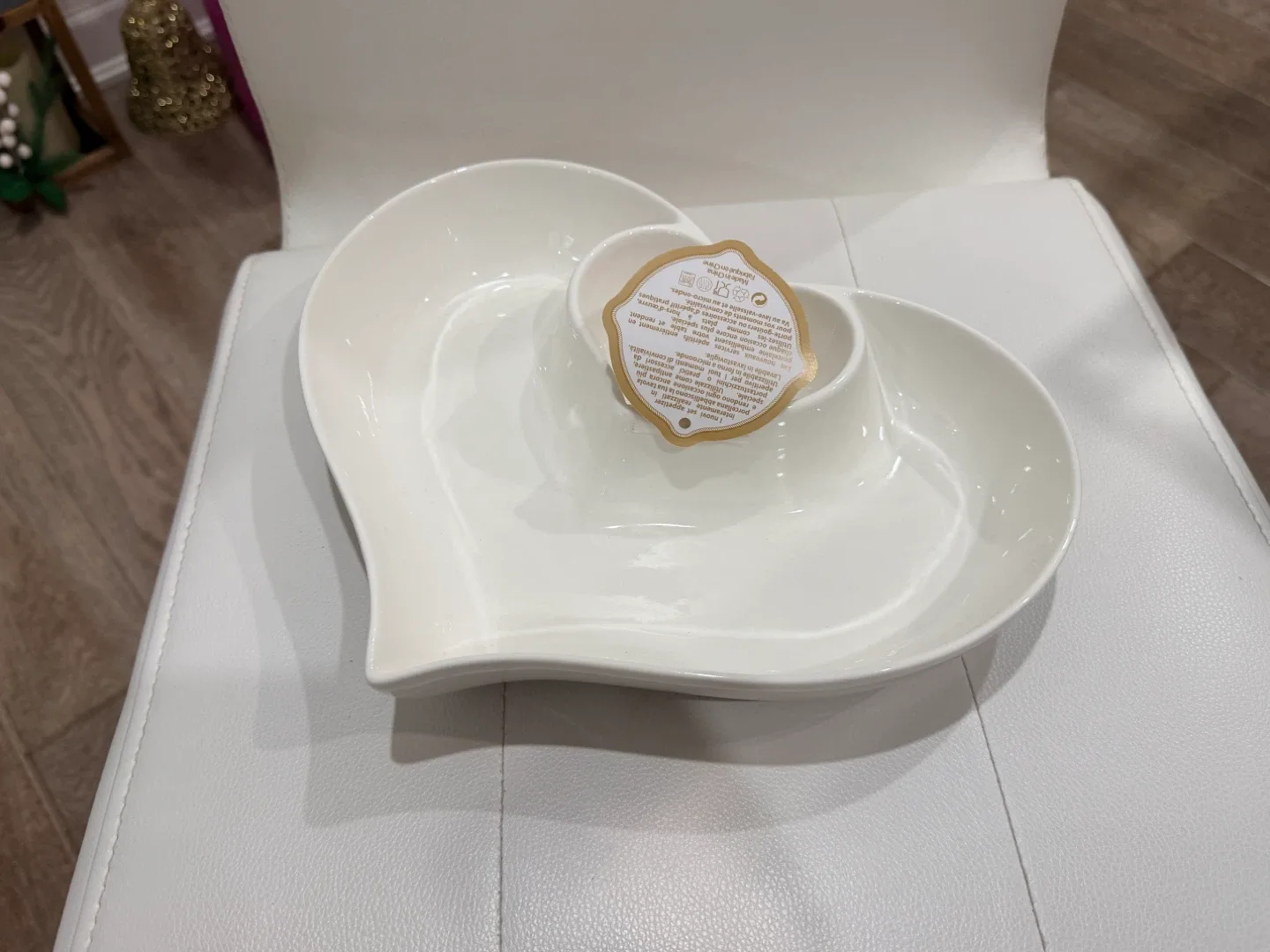 Holiday Gift- Heart shaped Brandani Italy Appetizer Set image indicator(2)