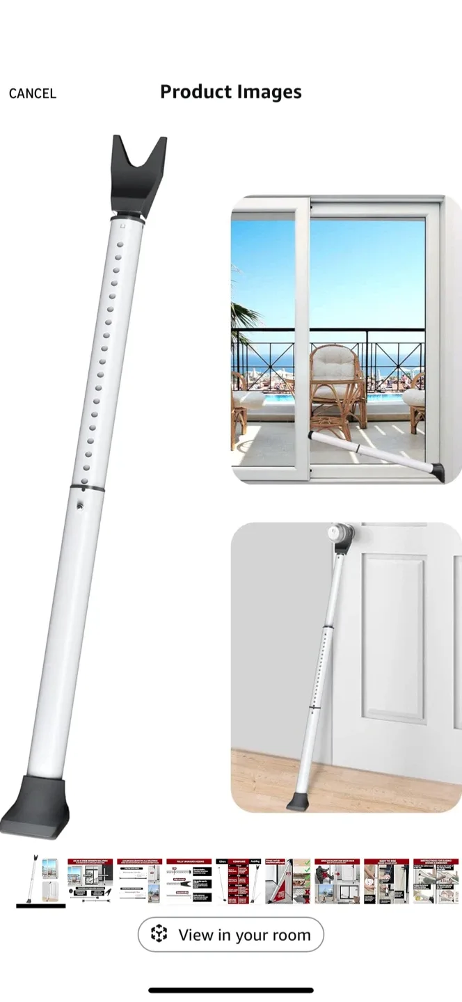 AceMing Door Security Bar - Adjustable & Strong