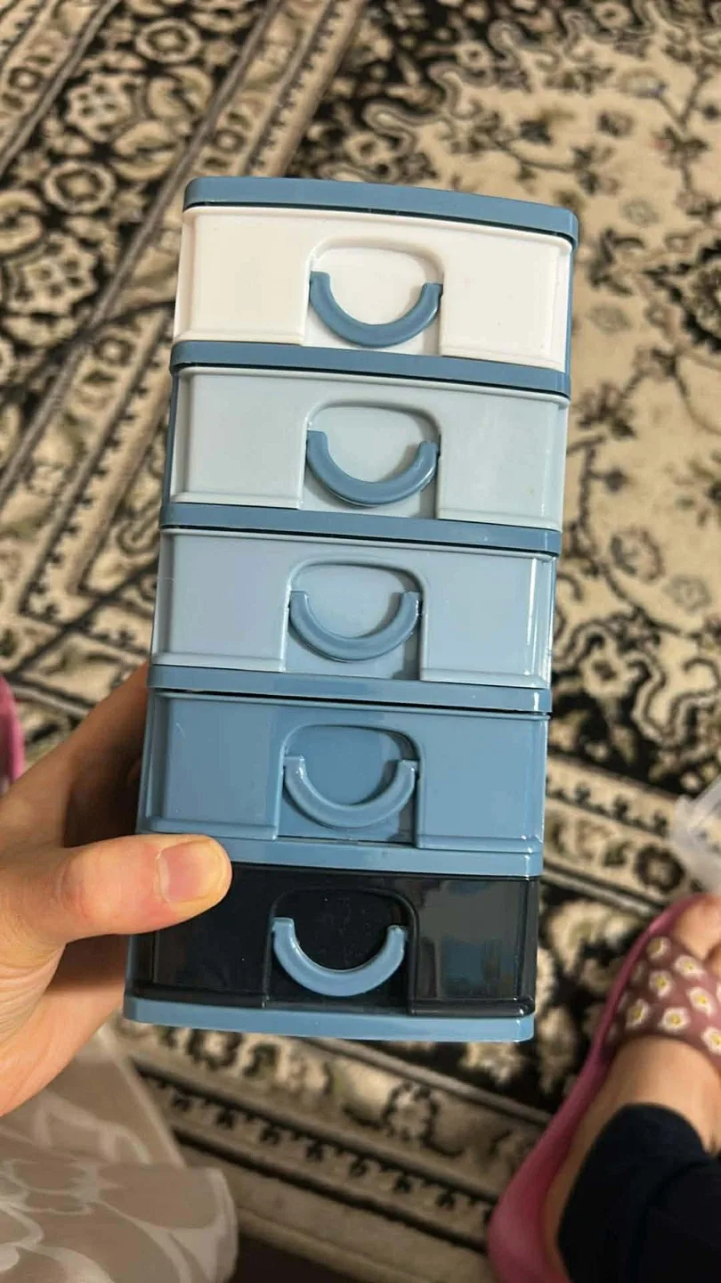 Blue Plastic Drawer Organizer