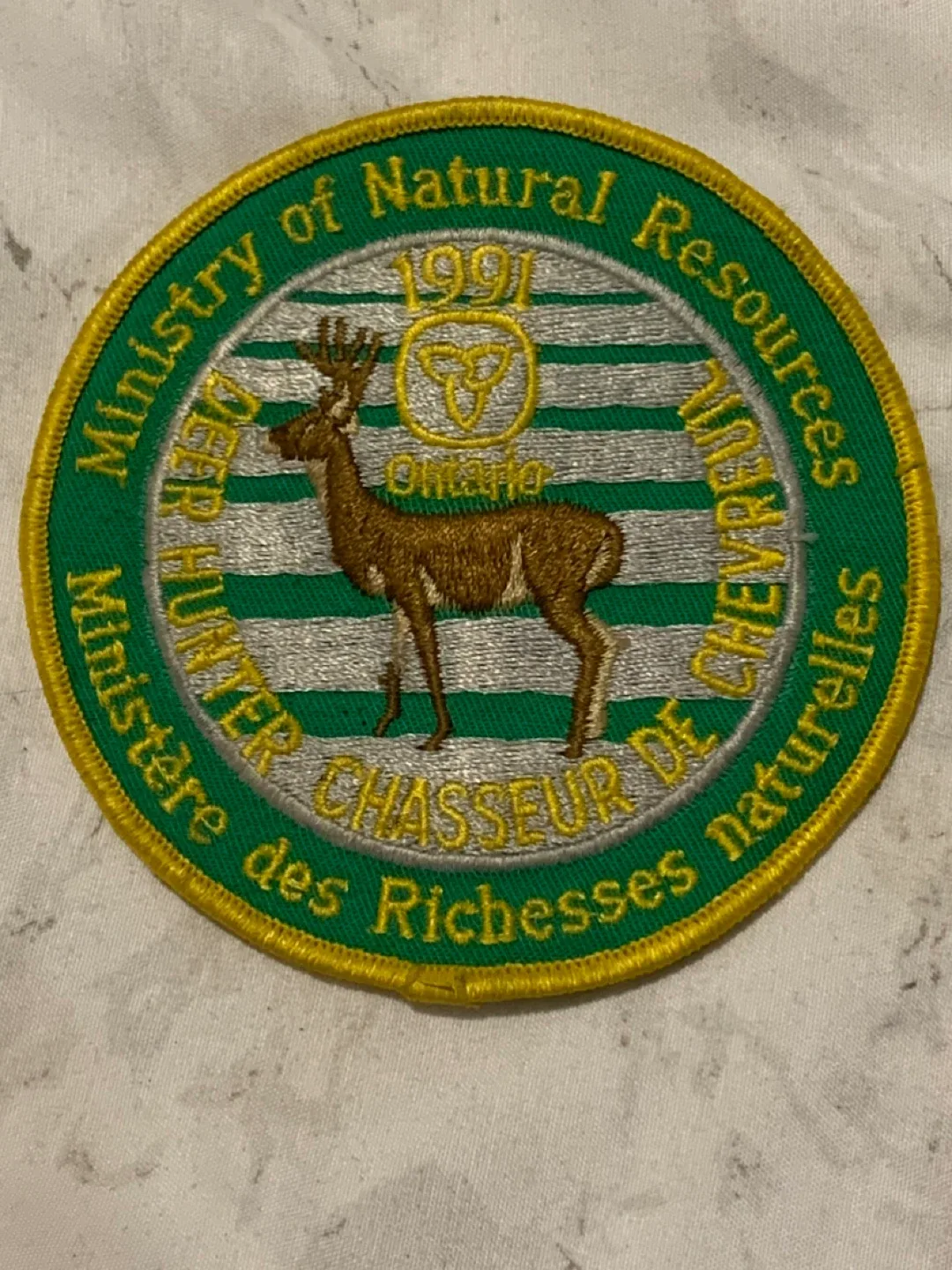 Vintage 1991 Ontario Ministry Patch