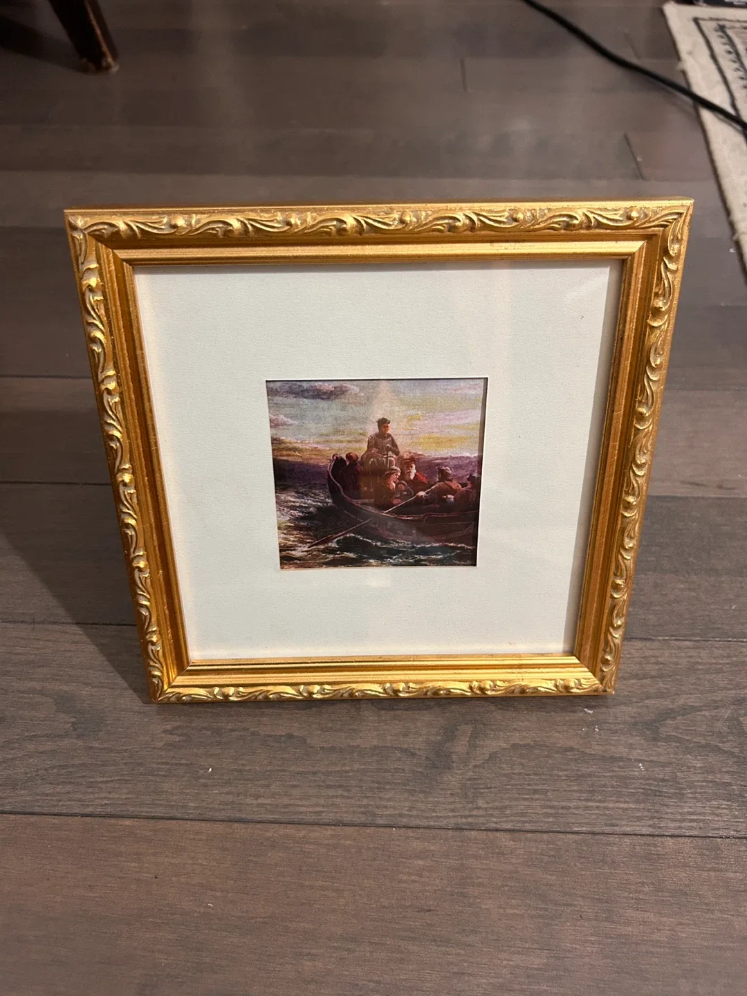 Gold Framed Boat Picture image indicator(2)