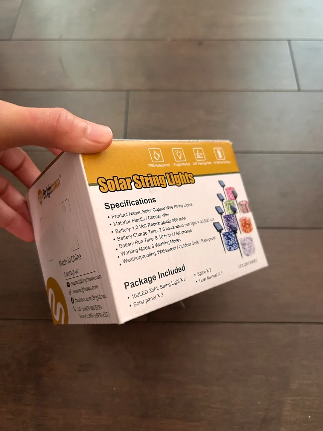 Brightown Solar String Lights - 33 Feet image indicator(3)