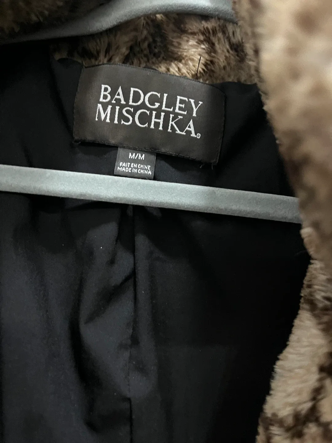 Badgley Mischka Faux Fur Coat - Size M/M image indicator(3)