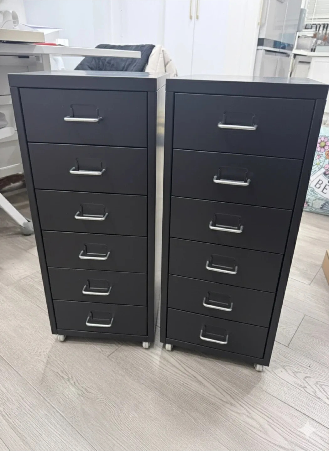 IKEA HELMER Drawer Black 2 ea