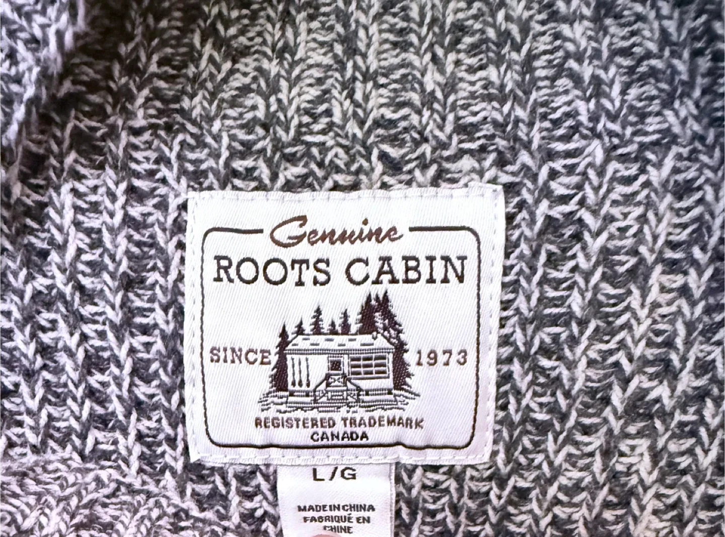 Roots Cabin Grey Knit Sweater Dress image indicator(6)