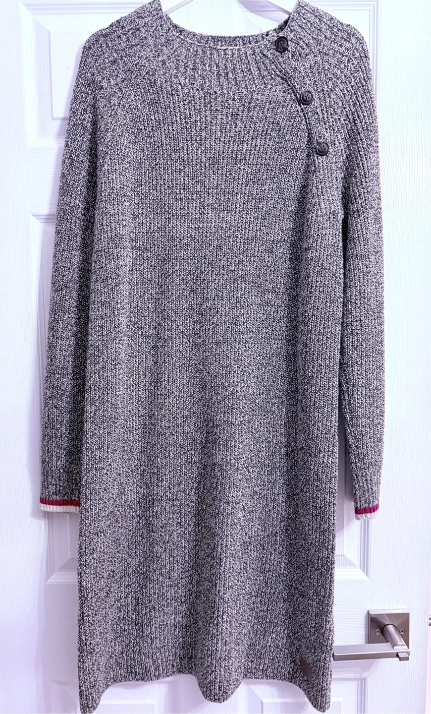 Roots Cabin Grey Knit Sweater Dress image indicator(2)