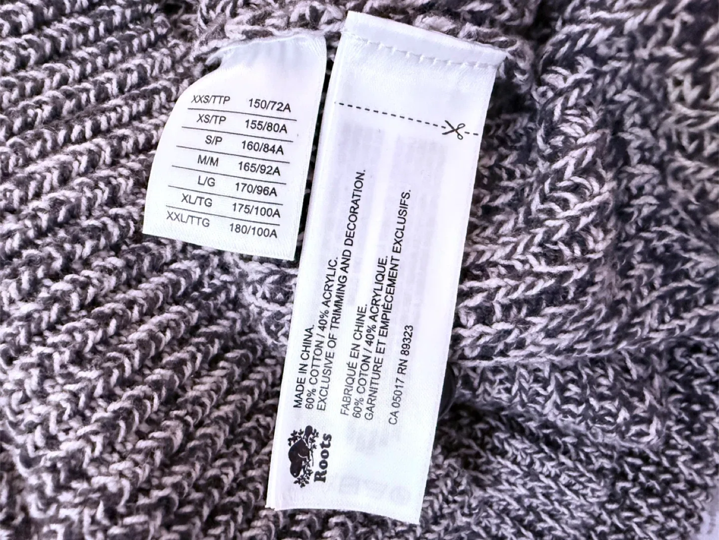 Roots Cabin Grey Knit Sweater Dress image indicator(7)