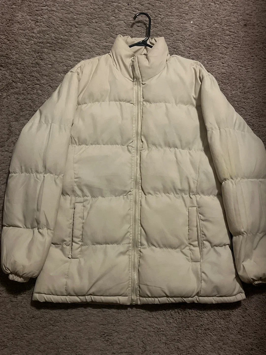 Beige Puffer Jacket
