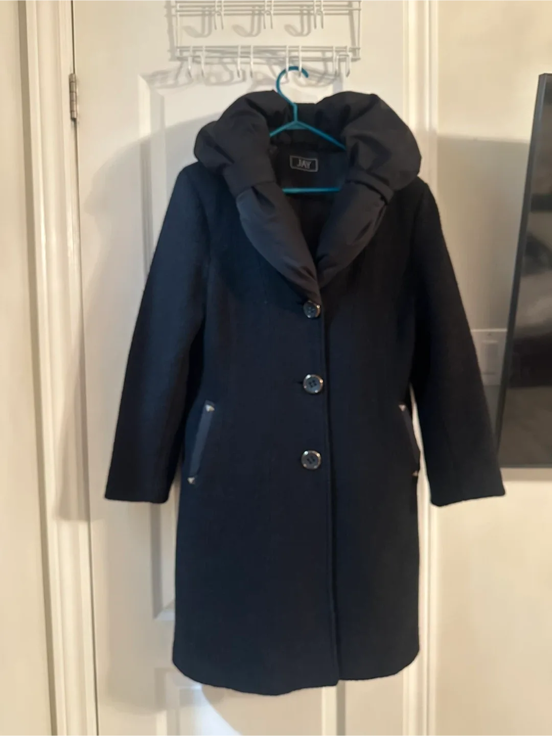 Black Wool Winter Coat