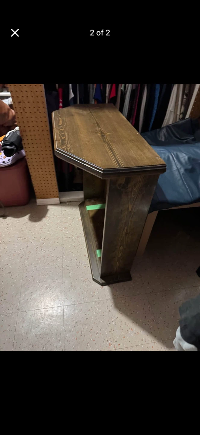 Hand made Wooden Side Table - photo 2