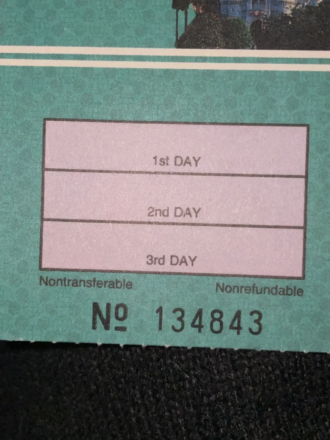 UNUSED Walt Disney World 3-Day Worldpassport Ticket image indicator(4)