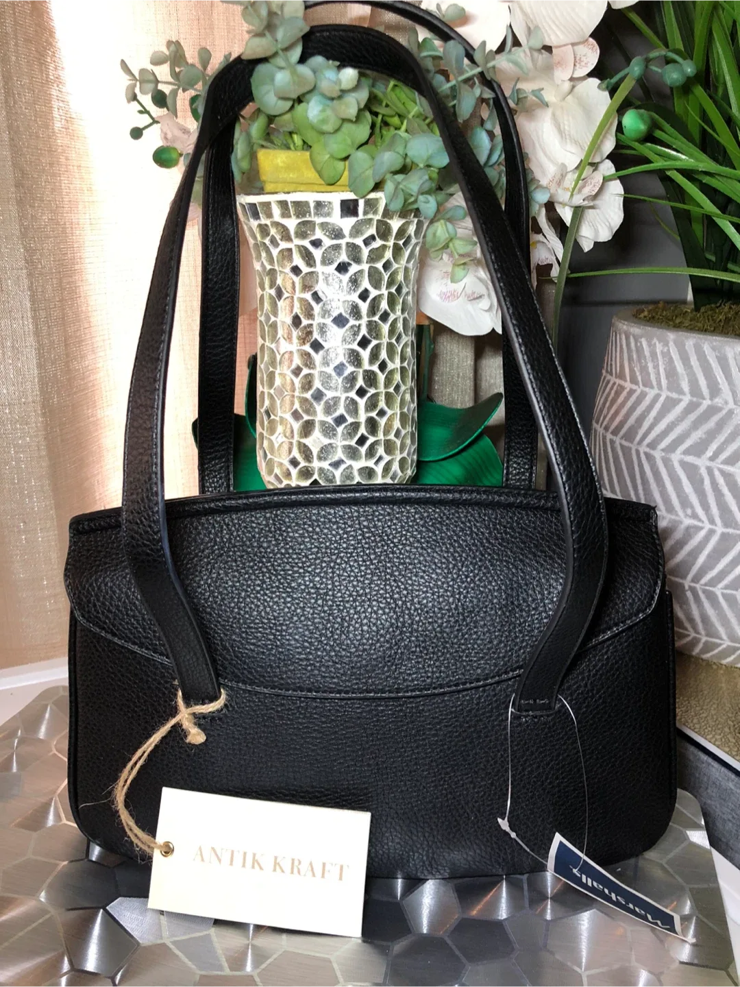 Antik Kraft Black Shoulder Bag