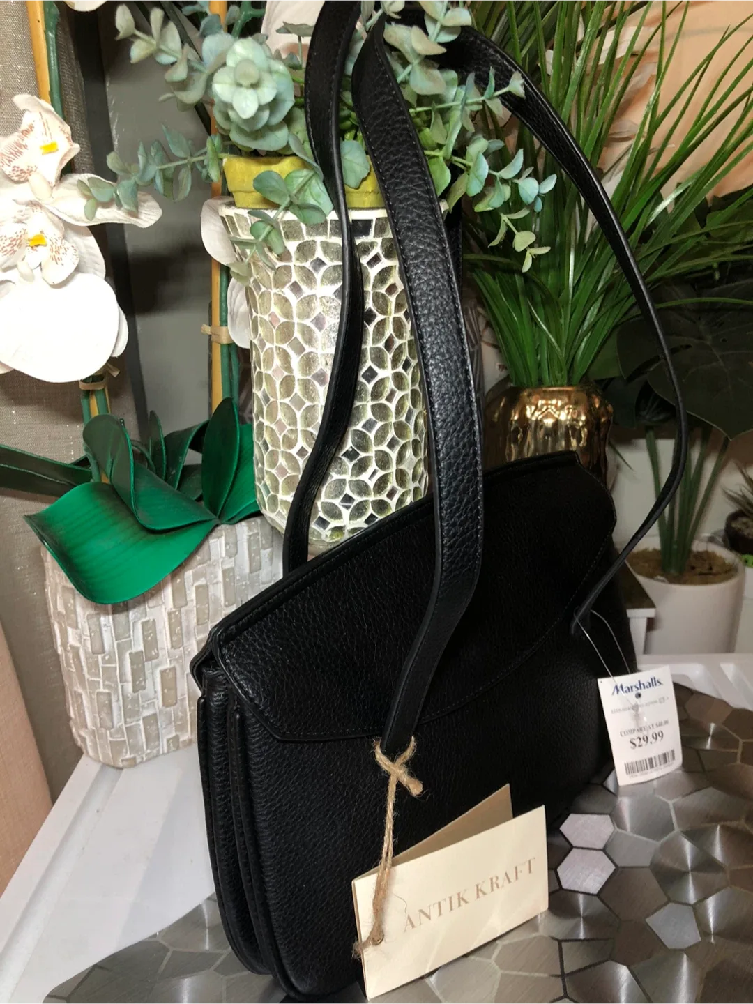 Antik Kraft Black Shoulder Bag image indicator(7)