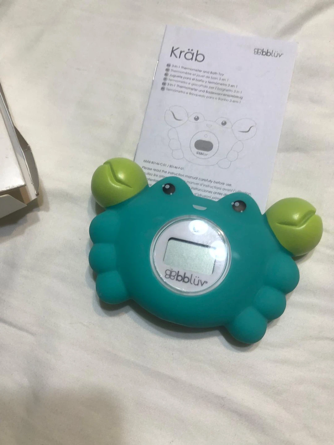 New bbbluv Krab 3-in-1 Thermometer & Bath Toy - photo 3